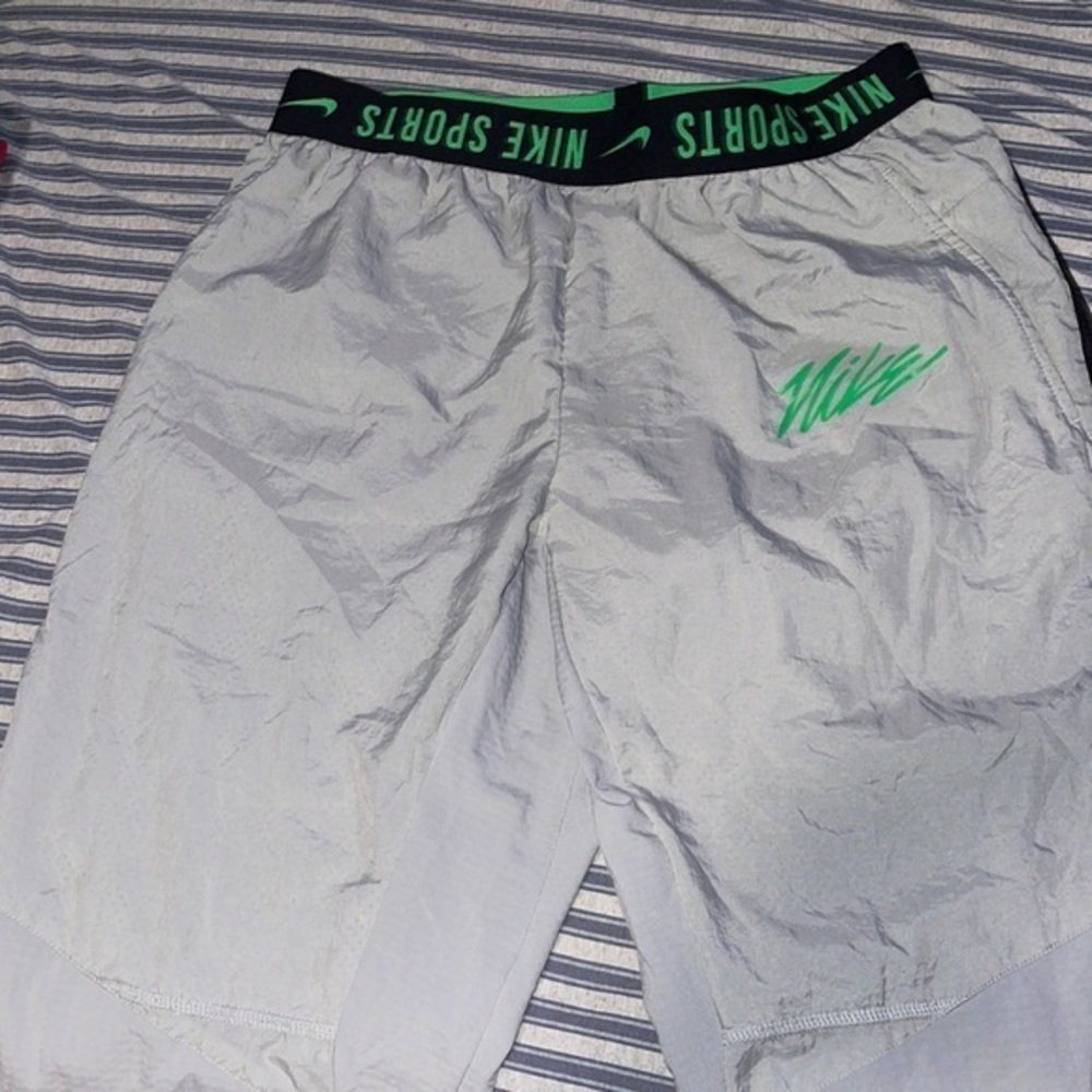 Nike running type pants - they Velcro at the bottom